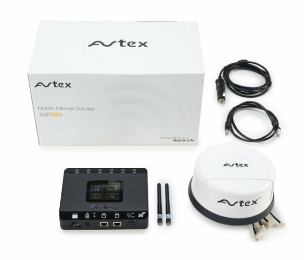 Router 5G LTE/WLAN mit 5G Antenne weiß