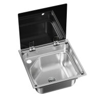 Spülbecken SNG 4237 silber/schwarz