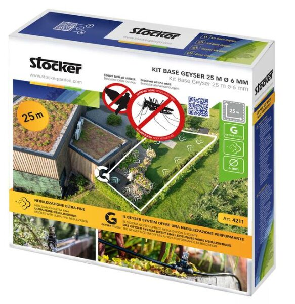 Base Kit 25 m Schlauch 10 Düsen 10 T-Anschlüsse 3 Stopfen 5 Schlauchbefestigungen