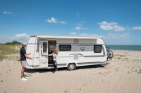 Roof awning kit F80 S suitable for Fiat Ducato cloth royal grey housing polar white