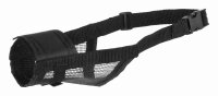 Maulschlaufe mit Netzeinsatz, Polyester, schwarz