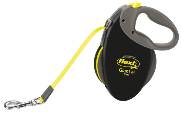 flexi NEON GIANT, Gurt, schwarz/neon