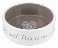 Keramiknapf Pets Home, creme/taupe