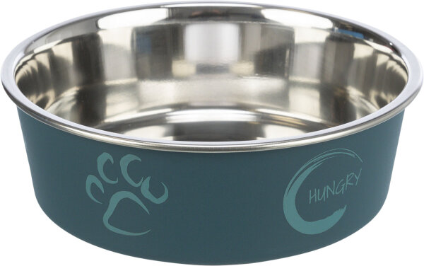 Edelstahlnapf, Kunststoffmantel