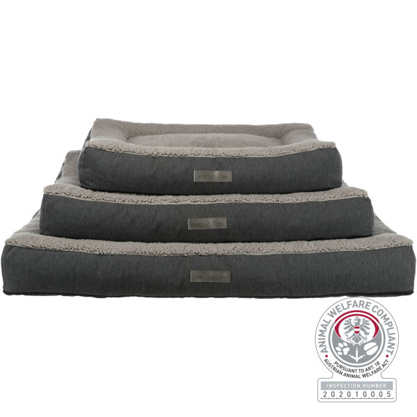 Vital Kissen Bendson, eckig, dunkelgrau/hellgrau