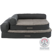 Vital Sofa Bendson, eckig, dunkelgrau/hellgrau