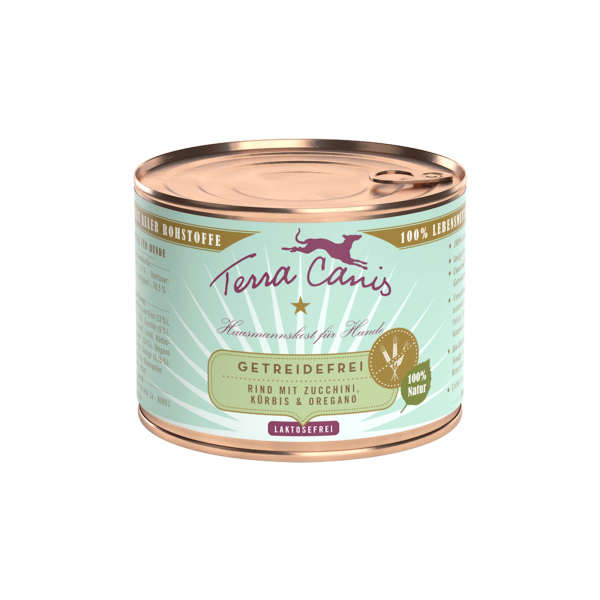 Getreidefrei Rind mit Zucchini, Kürbis & Oregano