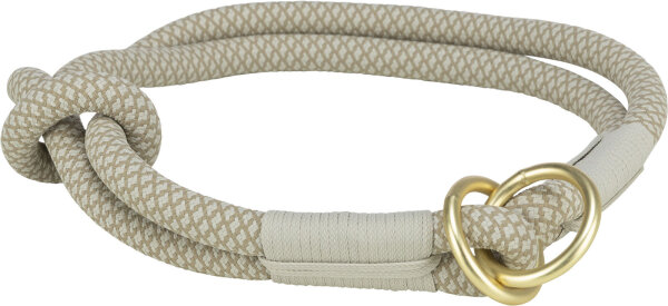 Soft Rope Zug-Stopp-Halsband, grau/hellgrau
