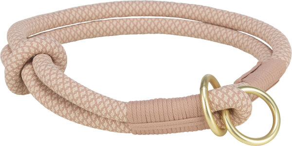 Soft Rope Zug-Stopp-Halsband, rosa/hellrosa