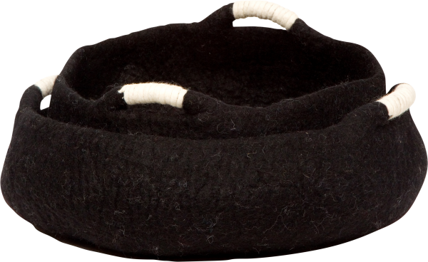 DDKC Korb mit Griffen, schwarz