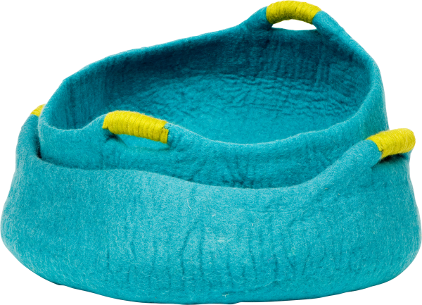 DDKC Korb mit Griffen, Aqua