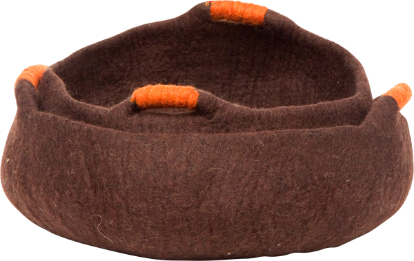 DDKC Korb mit Griffen, braun