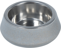 JV BON APPETIT Bambusnapf mit Edelstahl Blau