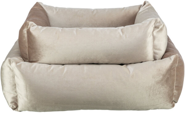 Bett Malia, eckig, gold-sand