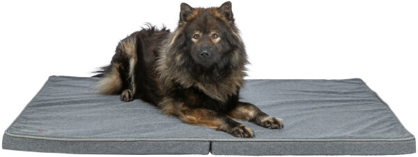 Matratze Samoa Vital, faltbar, wasserabweisend, dunkelgrau