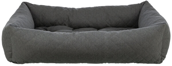 Bett Caliente, eckig, dunkelgrau