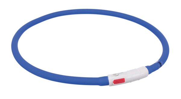 Flash Leuchtring USB, royalblau, Silikon, XS-XL: 70 cm/ø10mm