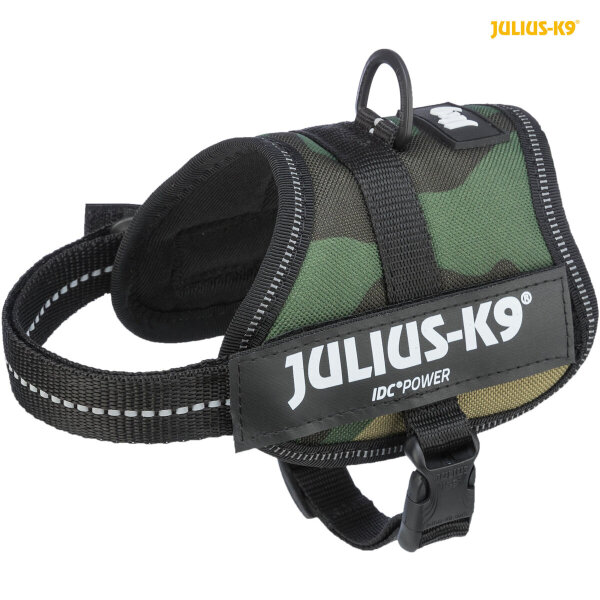 Julius-K9 Powergeschirr, Baby camouflage - 2/XS-S: 33-45 cm