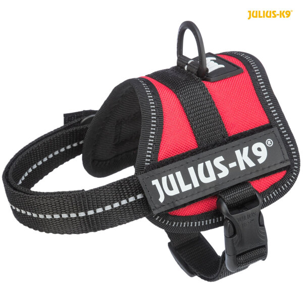 Julius-K9 Powergeschirr, Baby rot - 30-40cm,1/XS