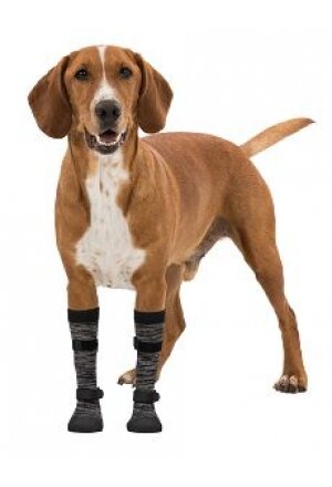 Pfotenschutz Walker Socks, schwarz/grau - XL, 2 St.