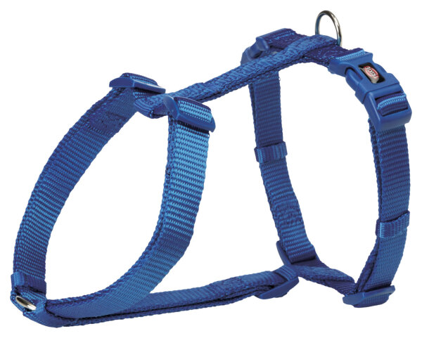 Premium H-Geschirr, blau - 25mm,M-L:50-75cm