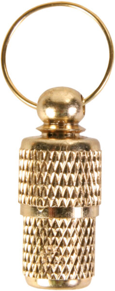 Adressanhänger, goldfarben, gross