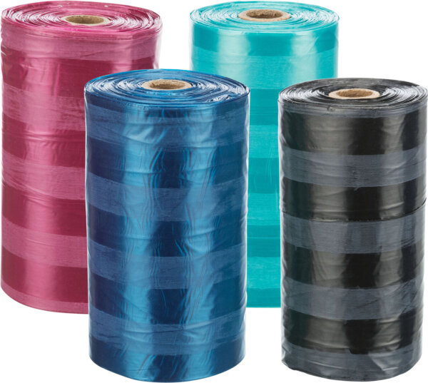 Hundekotbeutel, 4 Rollen à 20St., sortiert