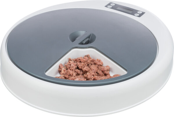 Futterautomat TX5, 5×240 ml/33×5×36 cm, weiss/grau