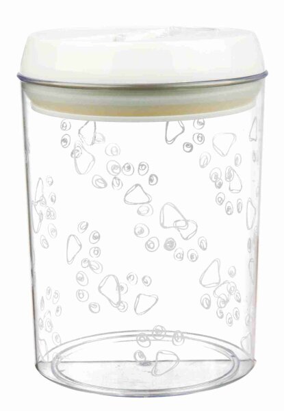 Futter- und Snackdose, Kunststoff, ø12×17.5cm, transparent - 1.5L
