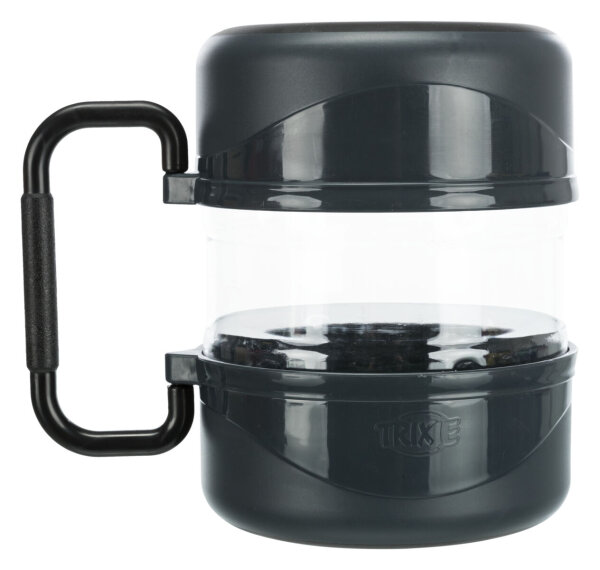 Reise-Set, Kunststoff, 2 l/2×0,75 l, dunkelgrau