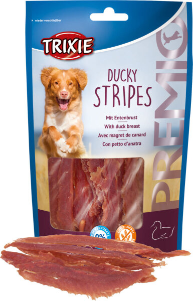Premio Omega Ducky Stripes,light, 100g - nur per VE 6Stk.