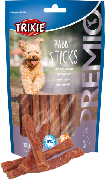 PREMIO Rabbit Sticks, 100 g - nur per VE 6Stk.