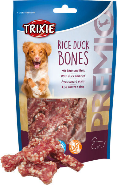 PREMIO Rice Duck Bones, 80 g - nur per VE 6Stk.