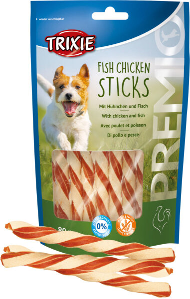 PREMIO Fish Chicken Sticks, 80 g - nur per VE 6Stk.