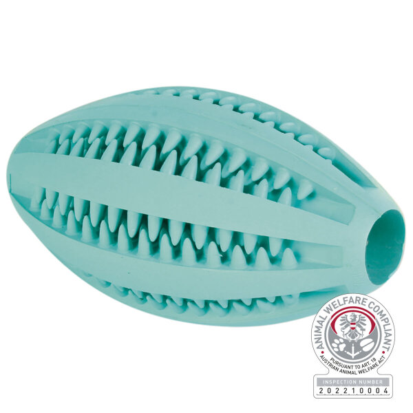 DENTAfun Rugby, Mintfresh, Naturgummi - 11.5cm