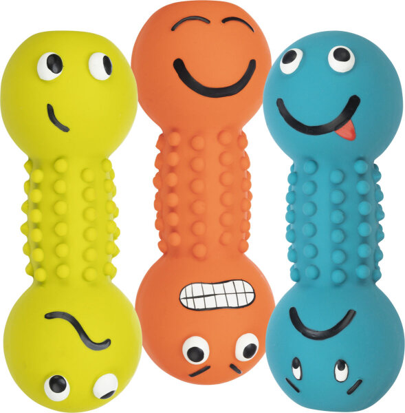 Smiley-Hantel, Latex, 19cm