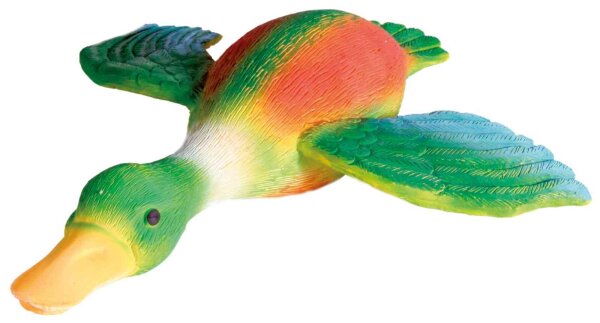 Latex-Ente, fliegend, mit Originalstimme - 30cm