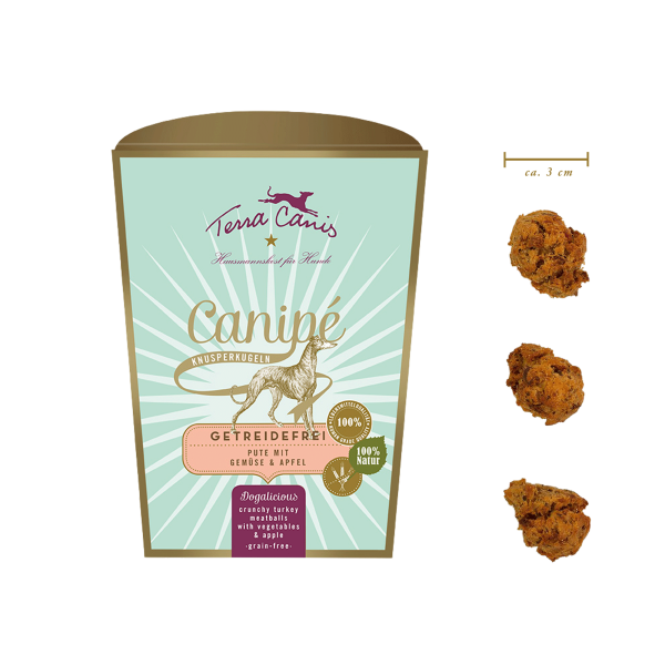 Canipé getreidefrei, Pute m.Gemüse&Apfel - 200g