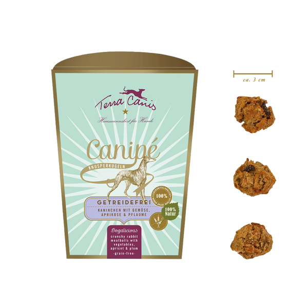 Canipé getreidefrei, Kaninchen m.Gemüse,Aprikose&Pflaume - 200g