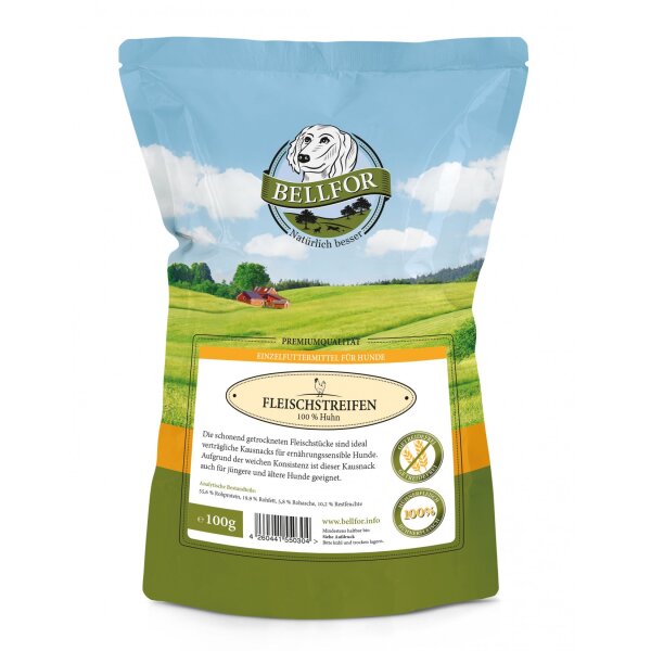 Bellfor Snacks Hühner Fleischstreifen - 100g