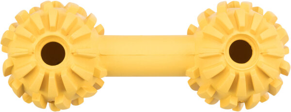 Hantel mit Schelle, Naturgummi, 17cm