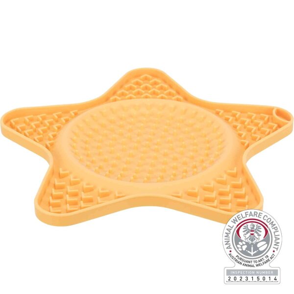 LicknSnack Matte, Silikon, 23,5cm, gelb