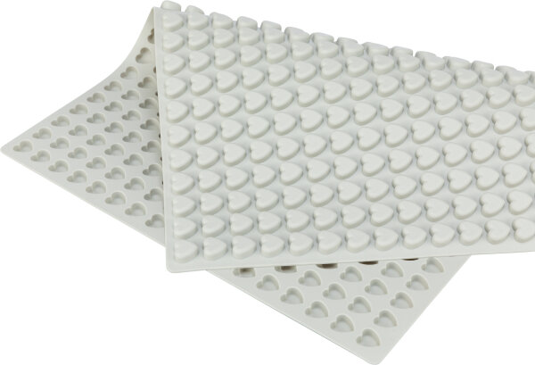 Backmatte mit Herzen, Silikon, 38×28cm