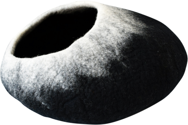 DDKC Höhle Ombre schwarz/weiss - 50x36x25cm