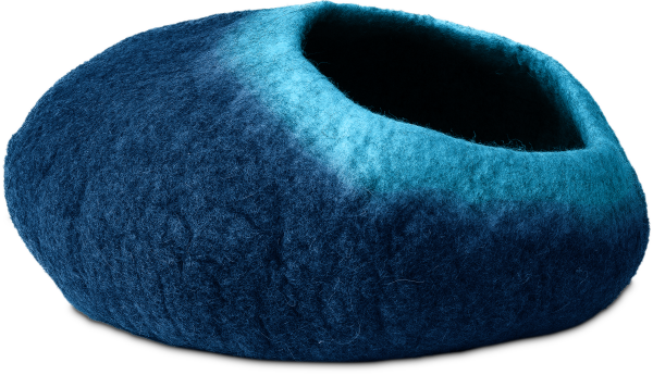 DDKC Höhle Ombre navy/türkis - 50x36x25cm
