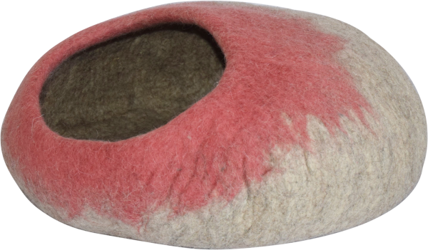 DDKC Höhle Ombre nature/rosa - 50x36x25cm