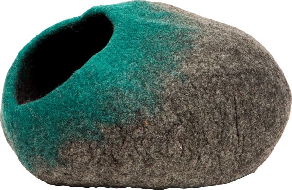 DDKC Höhle Ombre grau/teal - 50x36x25cm