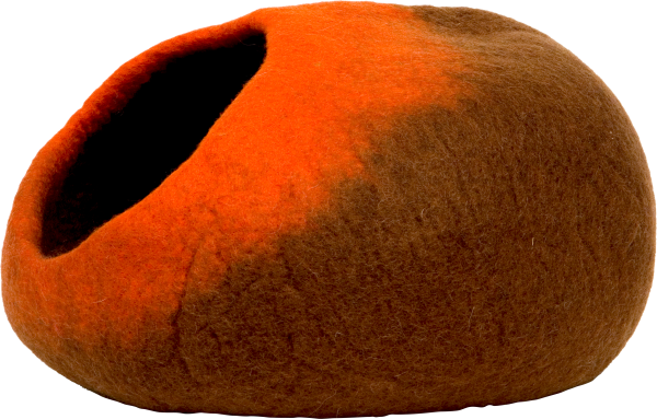 DDKC Höhle Ombre braun/orange - 50x36x25cm