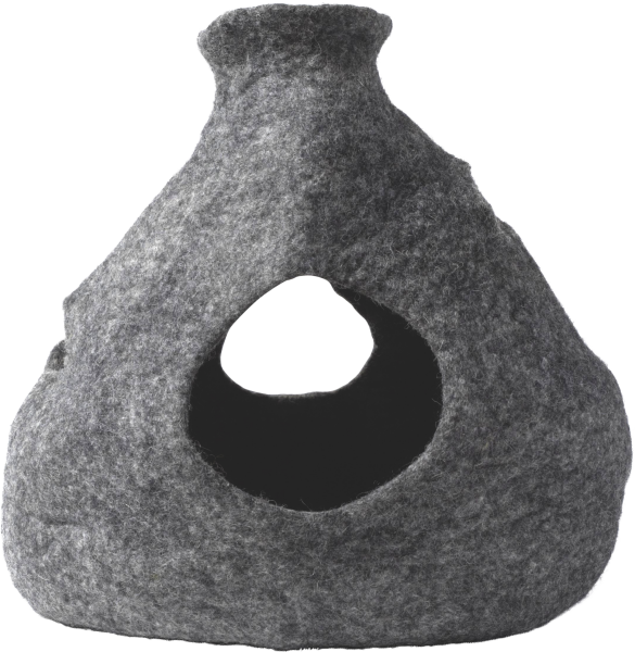 DDKC Höhle Purr-a-Boo, grau - 36x25x36cm