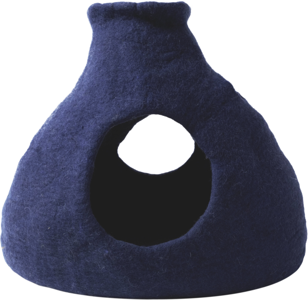 DDKC Höhle Purr-a-Boo, navy - 36x25x36cm